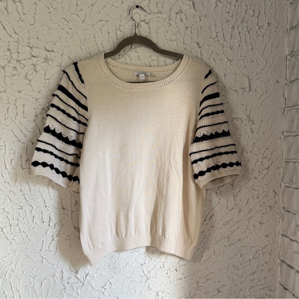 Chico's Beige Knit Top
